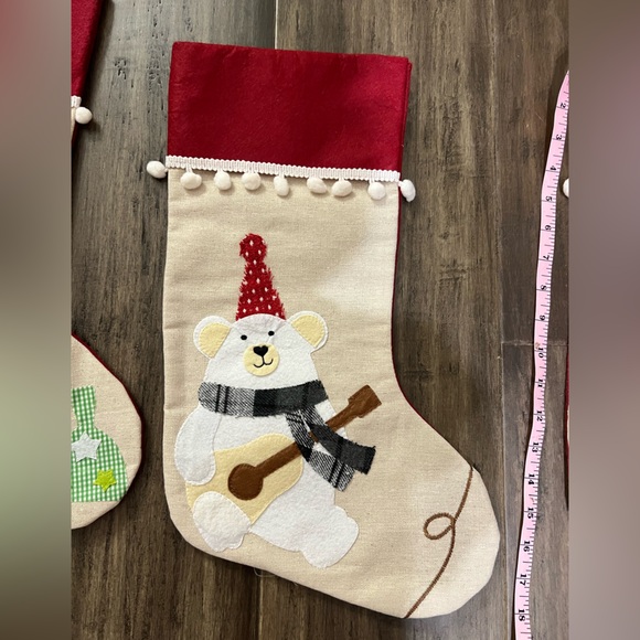 3 NEW without tag 17 inch country Christmas stockings - Picture 3 of 5